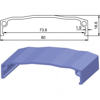 Обод 20" JP73 36H одинарный, темно-серый (для Pilot-280 FAT BIKE) Обод 20" JP73 36H одинарный, темно-серый (для Pilot-280 FAT BIKE)