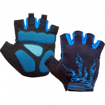 Велоперчатки ZL2313 черно-синие, размер: M