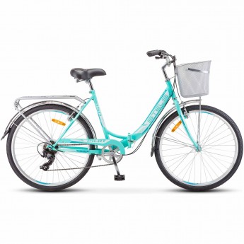 Велосипед STELS 26" Pilot 850 (с корзиной) (LU093354) морская волна Велосипед STELS 26" Pilot 850 (с корзиной) (LU093354) морская волна