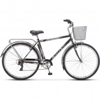 Велосипед STELS Navigator 28" 350 V Z010 (с корзиной) (LU101711) черный, 2023