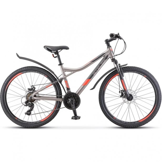 Велосипед STELS Navigator 610 MD V050 Серый/Красный 26Ø (LU098465), рама 14", 2023 JU000409542022JU0005317 Велосипед STELS Navigator 610 MD V050 Серый/Красный 26Ø (LU098465), рама 14", 2023 JU000409542022JU0005317